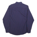 TOMMY HILFIGER Mens Blue & Red Check Shirt S Classic Fit Button Down