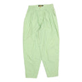 BLONDE 53 Womens Cotton Green Striped Relaxed Tapered Trousers W26 L27