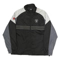 NFL Mens Black Grey White Raiders Zip Jacket L Polyester Sportswear