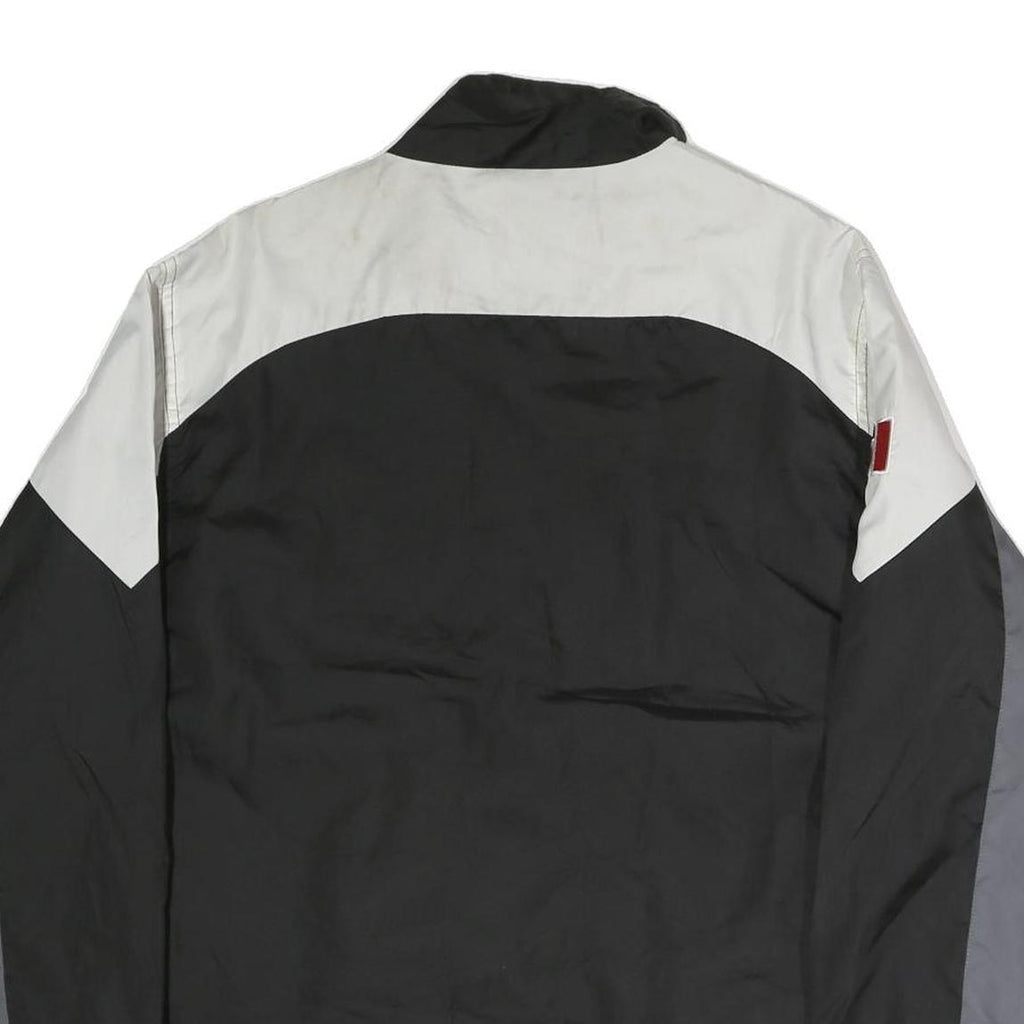 NFL Mens Black Grey White Raiders Zip Jacket L Polyester Sportswear