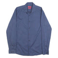 HUGO Mens Blue Cotton Shirt S Smart Casual Long Sleeve Button Collar