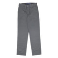 DICKIES Womens Cotton Blend Grey Slim Straight Trousers W27 L28 Workwear