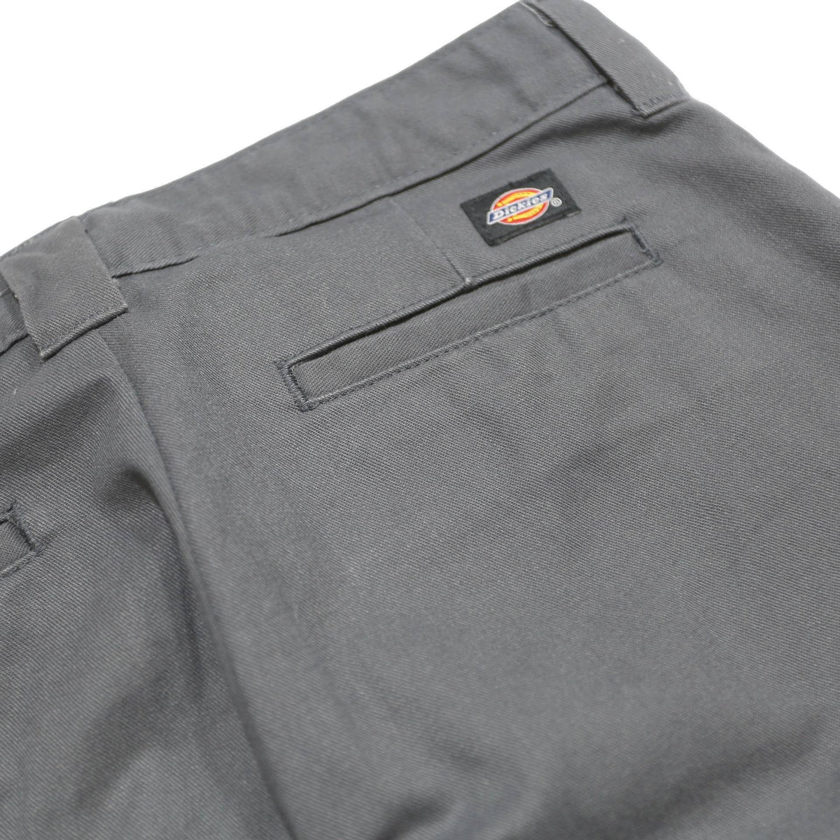 DICKIES Womens Cotton Blend Grey Slim Straight Trousers W27 L28 Workwear