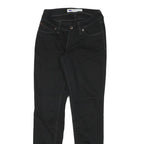 LEVI'S Womens Black Slim Skinny Denim Jeans Zip W24 L29 Classic Fit Stylish