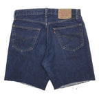 LEVI'S Mens Denim Blue Casual Cotton Shorts M W33 Cut-Off Raw Hem