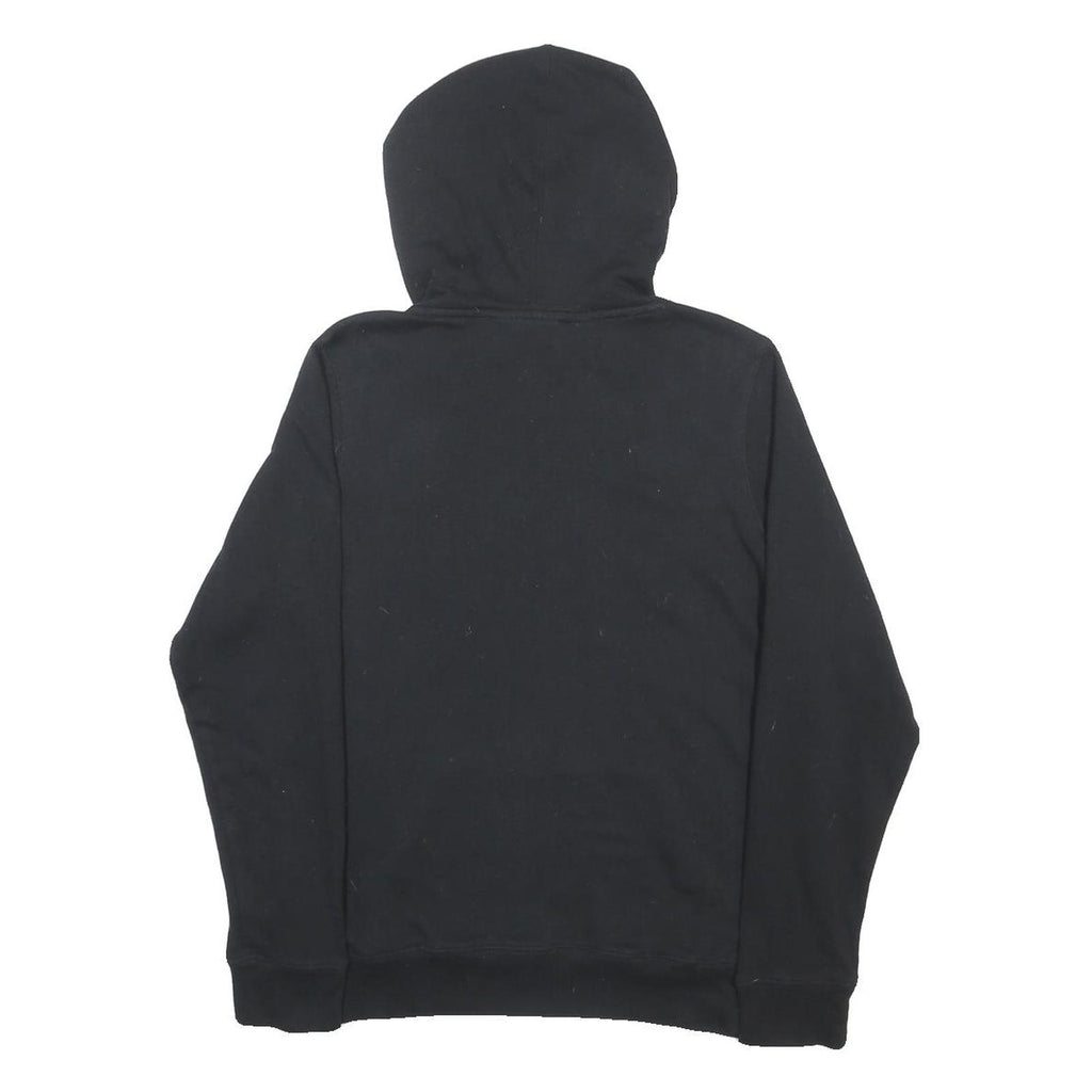 FILA Womens Black Hoodie UK 16 Cotton Blend Pullover Logo Sweatshirt