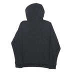 FILA Womens Black Hoodie UK 16 Cotton Blend Pullover Logo Sweatshirt