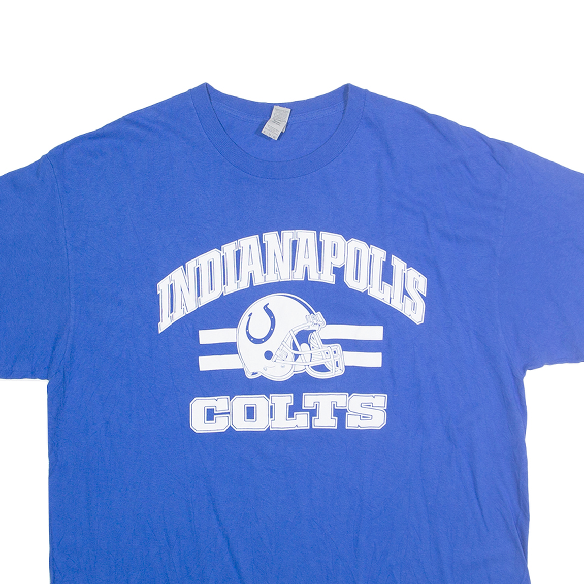 GILDEN Mens Blue Indianapolis Colts T-Shirt XL Short Sleeve Crew Neck Football