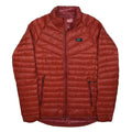 NIKE Mens Red Jacket M Polyester Lightweight Puffer Zip Sportswear