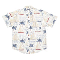 PURITAN Mens Shirt White Crazy Pattern M