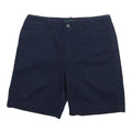 LAUREN RALPH LAUREN Womens Navy Casual Shorts M W32 Cotton Blend Summer