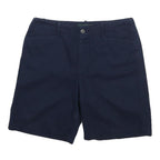 LAUREN RALPH LAUREN Womens Navy Casual Shorts M W32 Cotton Blend Summer