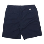 LAUREN RALPH LAUREN Womens Navy Casual Shorts M W32 Cotton Blend Summer