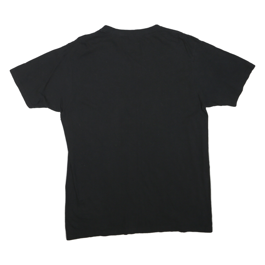 ADIDAS Mens Black Hustle On 100 Graphic T-Shirt L Short Sleeve Crew Neck