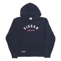 RUSSELL ATHLETIC Mens Navy Blue Viggan Hockey Pullover Hoodie S Est. 1930