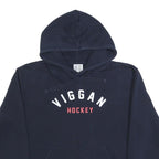 RUSSELL ATHLETIC Mens Navy Blue Viggan Hockey Pullover Hoodie S Est. 1930