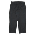 DICKIES Mens Regular Black Cotton Blend Cargo Trousers W34 L28 Workwear Casual