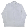 JUPITER Mens Grey Pinstripe Shirt XL Cotton Blend Classic Button Shirt