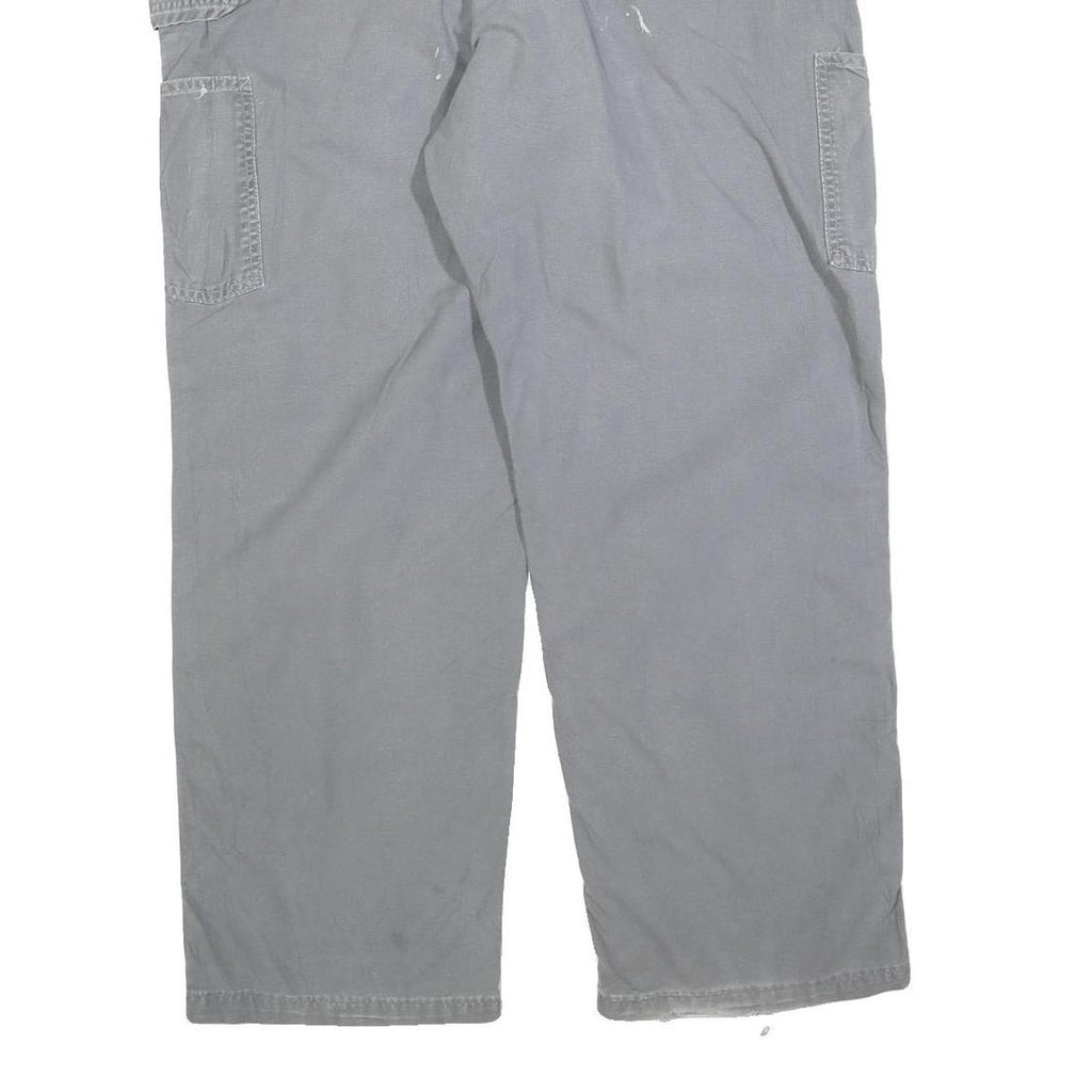 CARHARTT Mens Cotton Blend Relaxed Grey Trousers W38 L32 Workwear Utility