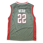 ADIDAS Womens Green & Red Bucks Redd Basketball Jersey L Sleeveless V-Neck NBA