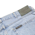 HARLEY DAVIDSON Womens Regular Fit Light Blue Denim Jeans W32 L30 Zip Pockets