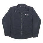 BERGHAUS Womens Black Jacket UK 12 Polyester Zip Outdoor Casual Warm