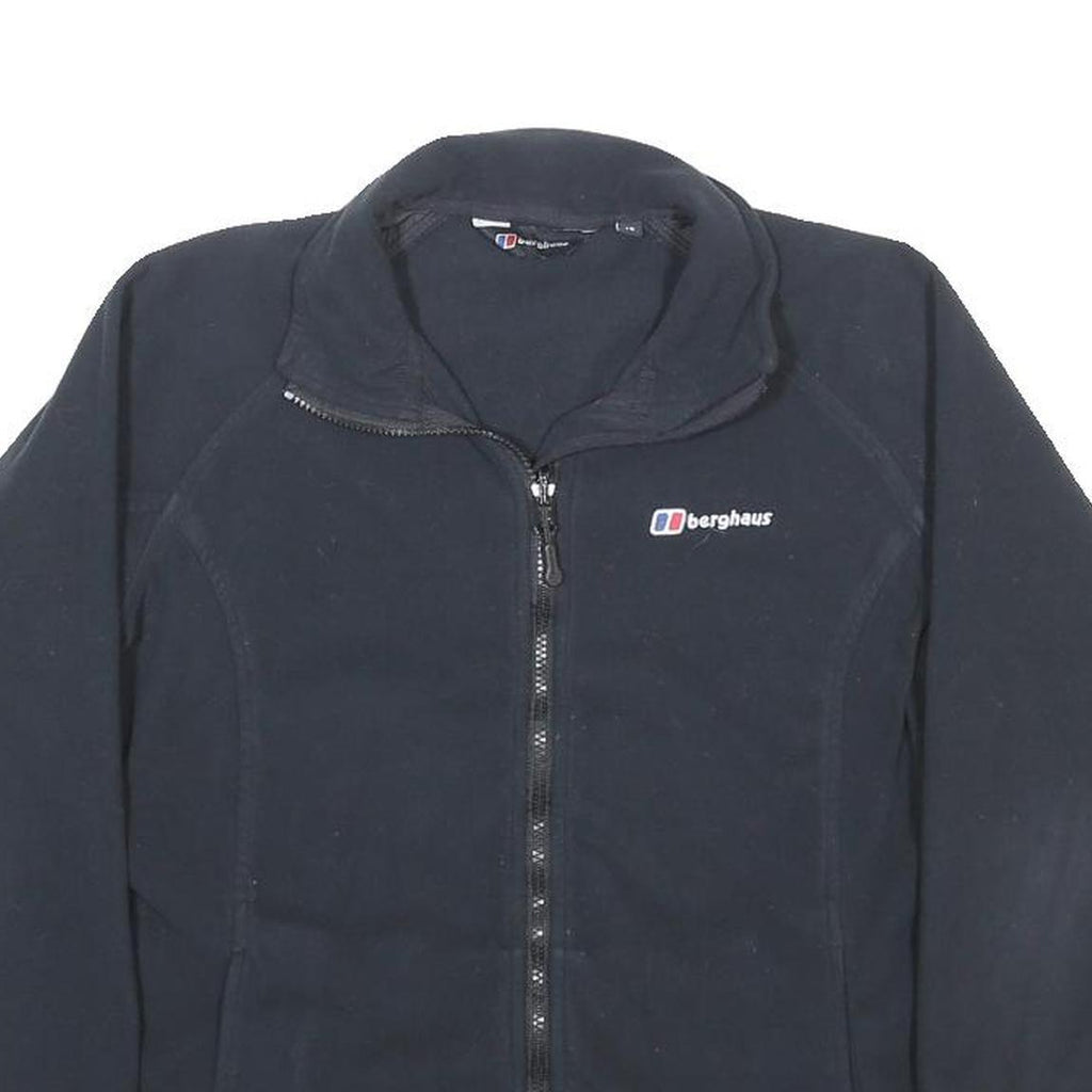 BERGHAUS Womens Black Jacket UK 12 Polyester Zip Outdoor Casual Warm