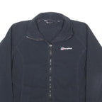 BERGHAUS Womens Black Jacket UK 12 Polyester Zip Outdoor Casual Warm