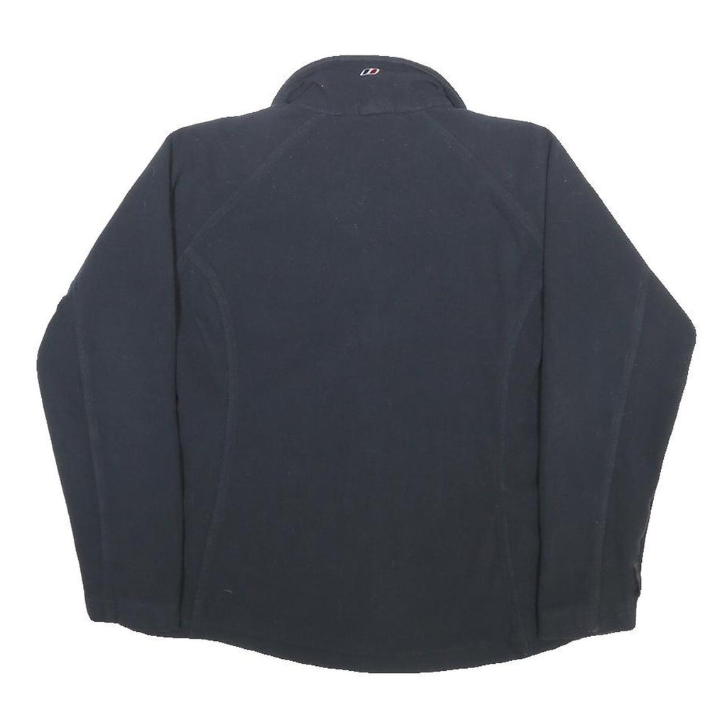 BERGHAUS Womens Black Jacket UK 12 Polyester Zip Outdoor Casual Warm
