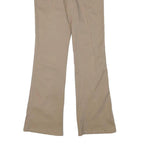 GIANNI BINI Womens Cotton Blend Beige Regular Bootcut Trousers W28 L32 Belted