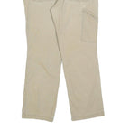 CARHARTT Mens Relaxed Fit Beige Cotton Blend Workwear Trousers W33 L30 Durable