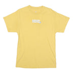 NIKE Mens Yellow Graphic T-Shirt L Short Sleeve Crew Neck Cotton Blend Casual