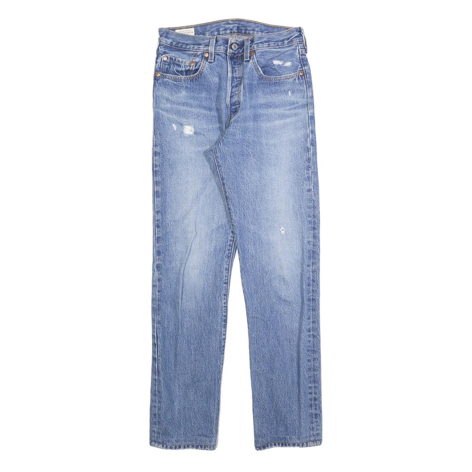 LEVI'S 501 Big E Womens Jeans Blue Regular Straight Denim Light W26 L29 Vintage