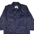 Mens Overcoat Coat Blue XL