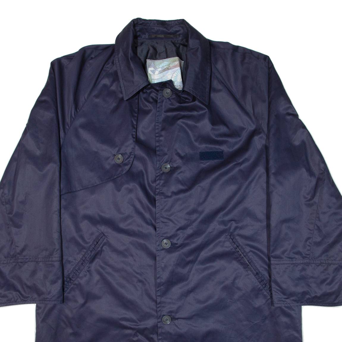 Mens Overcoat Coat Blue XL