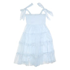 LACE & BEADS Womens Blue Day Dress Polyester Blend Woven Sleeveless Midi UK 14