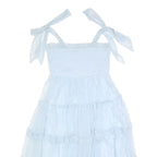 LACE & BEADS Womens Blue Day Dress Polyester Blend Woven Sleeveless Midi UK 14