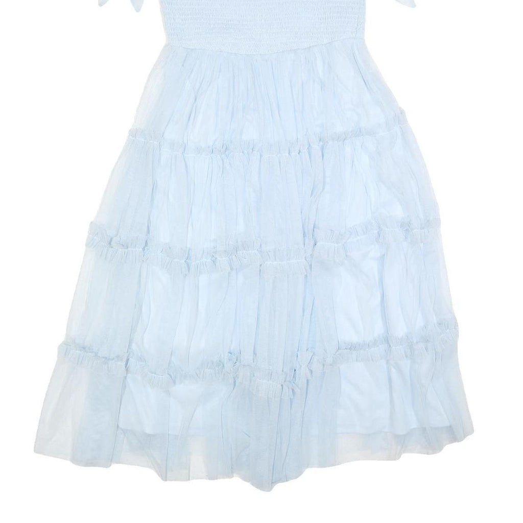 LACE & BEADS Womens Blue Day Dress Polyester Blend Woven Sleeveless Midi UK 14