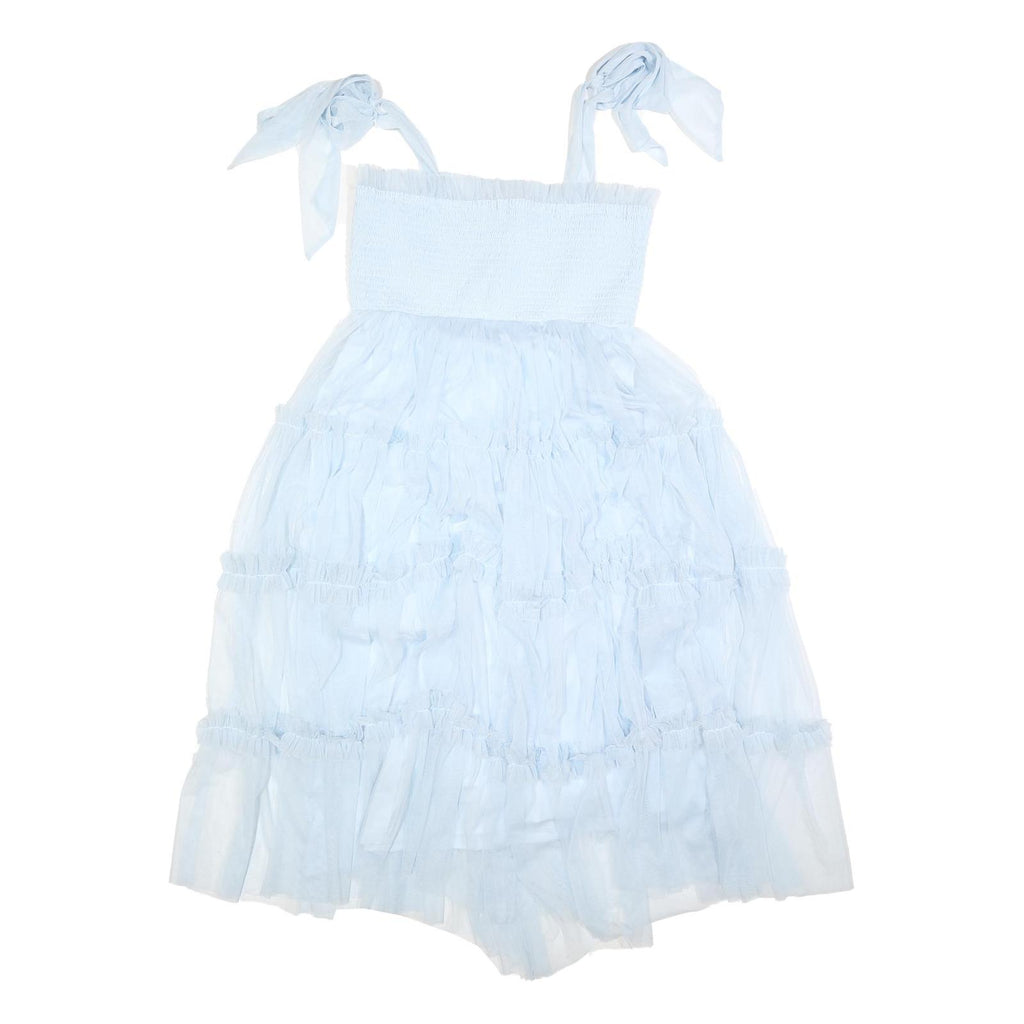 LACE & BEADS Womens Blue Day Dress Polyester Blend Woven Sleeveless Midi UK 14