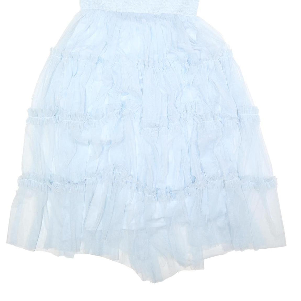 LACE & BEADS Womens Blue Day Dress Polyester Blend Woven Sleeveless Midi UK 14