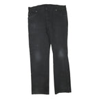 DICKIES Womens Jeans Black Regular Straight Denim W38 L32 Workwear Zip Closure