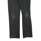 DICKIES Womens Jeans Black Regular Straight Denim W38 L32 Workwear Zip Closure