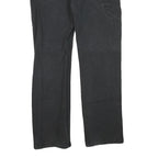 DICKIES Womens Jeans Black Regular Straight Denim W38 L32 Workwear Zip Closure