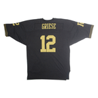 COLLEGIATE Mens Black & Gold Football Shirt One Size Short Sleeve Crew Neck