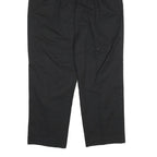 DICKIES Mens Cotton Blend Black Relaxed Straight Trousers W32 L29 Workwear Zip