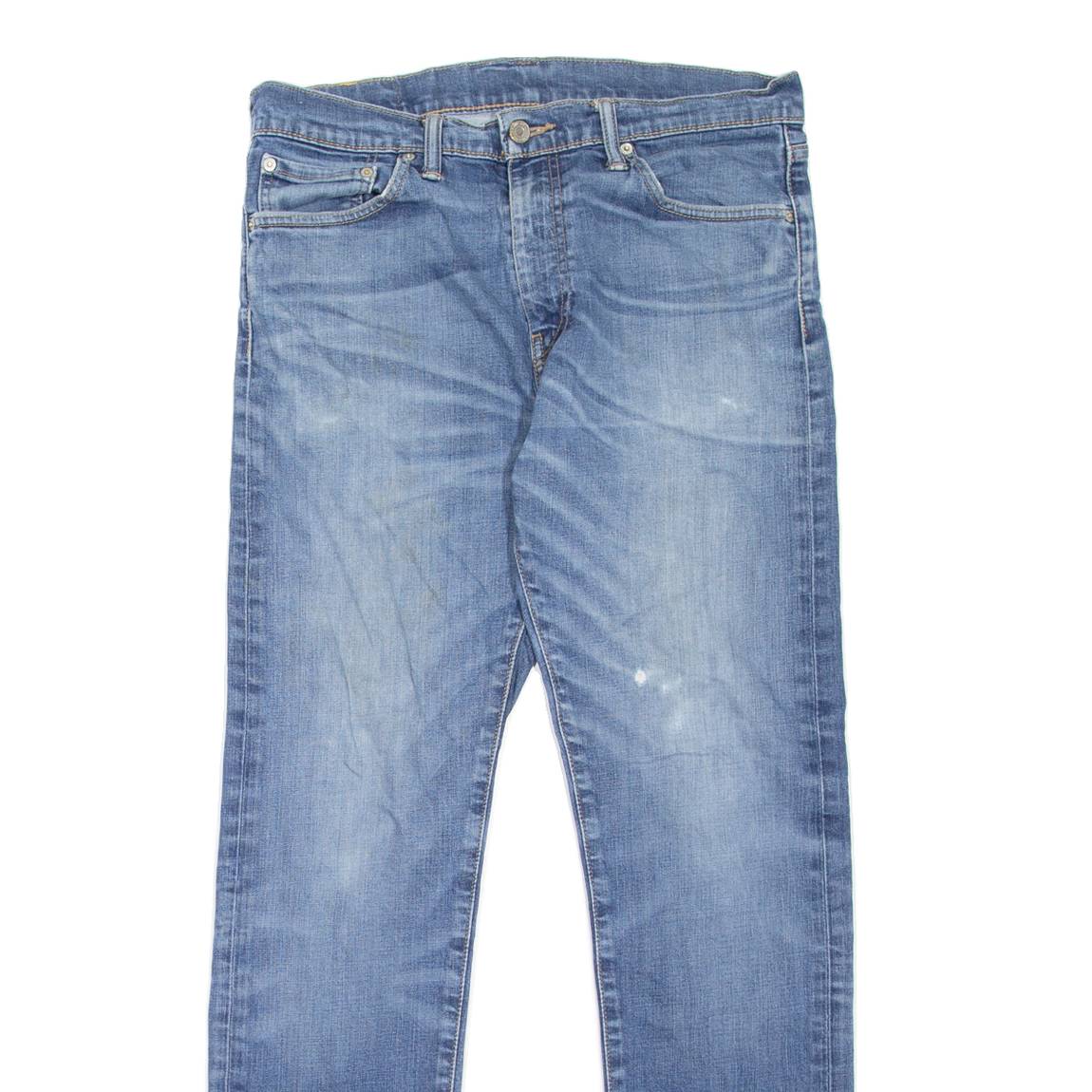 LEVI'S 508 Jeans Mens Blue Regular Tapered Stone Wash W33 L31
