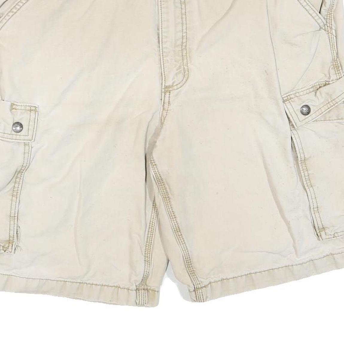 CARHARTT Mens Cargo Shorts Beige XL W38 Cotton Blend Durable Workwear