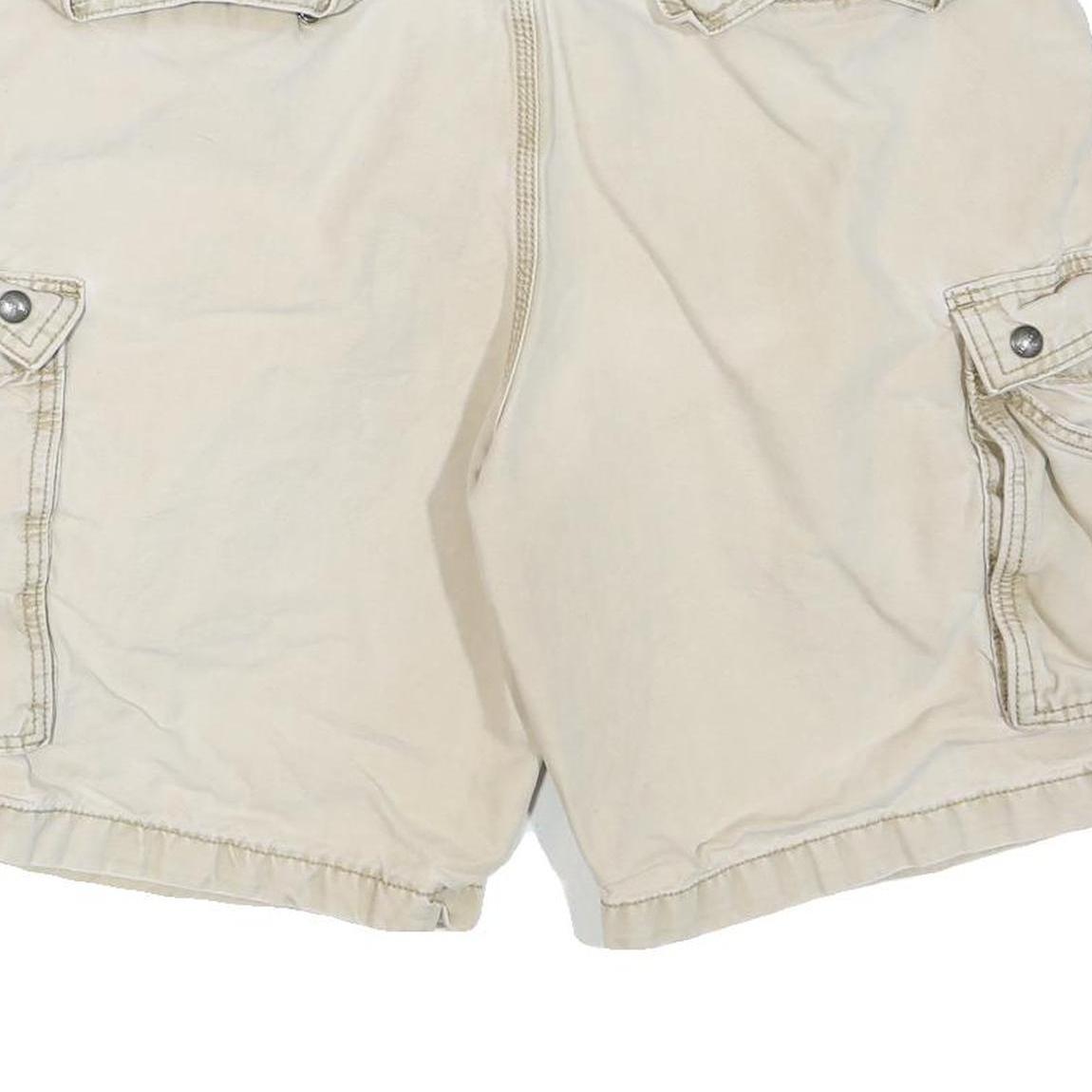 CARHARTT Mens Cargo Shorts Beige XL W38 Cotton Blend Durable Workwear