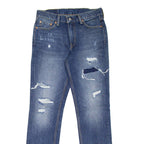 LEVI'S 511 Jeans Mens Blue Slim Straight Stone Wash W30 L32