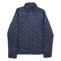 THE NORTH FACE Womens Navy Blue Quilted Jacket M Nylon Zip Outdoor Warm